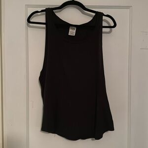 Victoria’s Secret PINK cut off muscle tank, black, Large